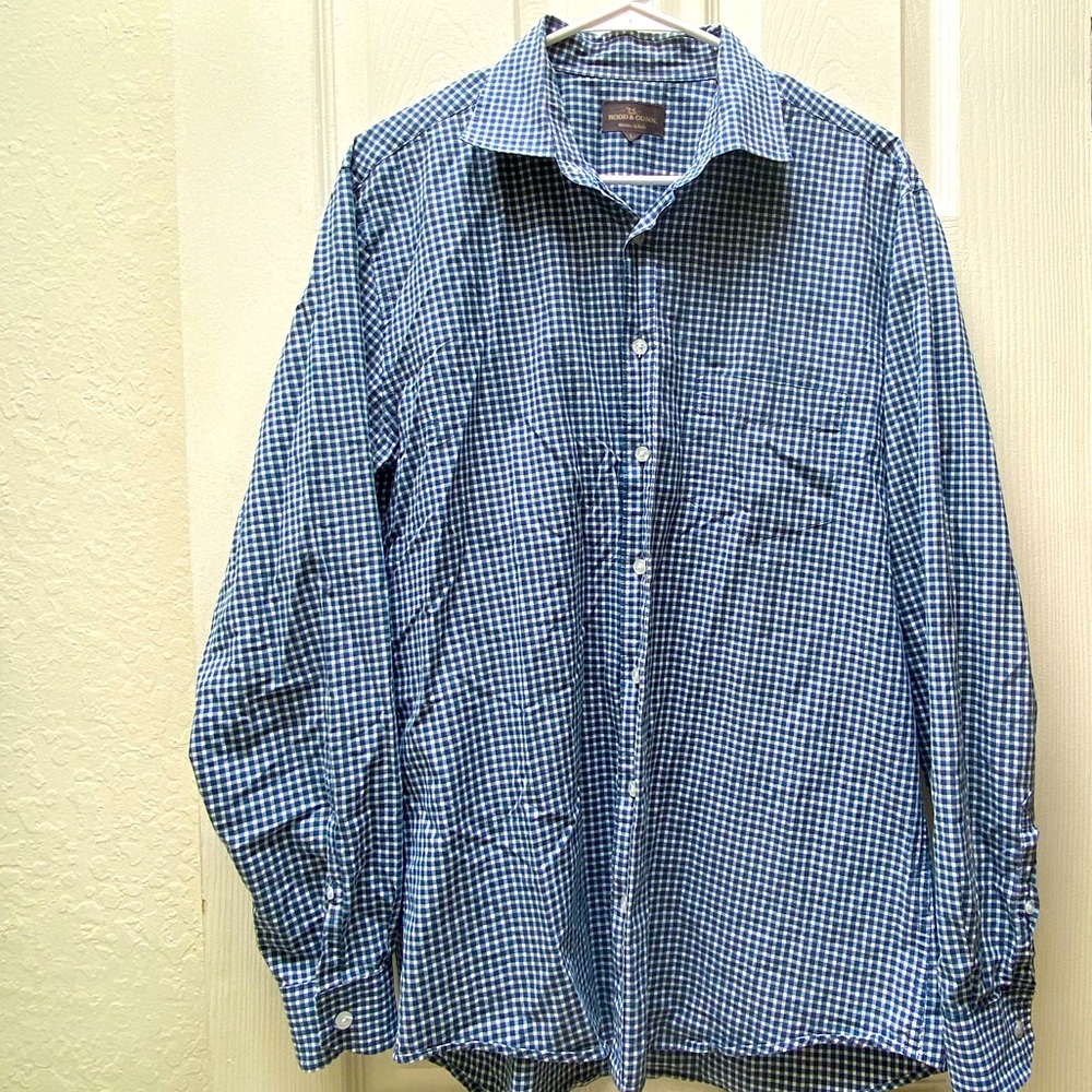 RODD & GUNN | 100% Cotton Plaid Button Down Shirt Large - Picture 3 of 11